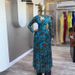 Women's Floral Print Maxi Dress Elegant Long Sleeve Boho Dress for Spring Sizes S XXL_ecoleips.com