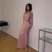 Women's Clothing Sexy Hip Wrapped Mesh Pleated Evening Dress_ecoleips.com