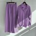 New Women's Retro Cotton Linen Shirt Set 2 Piece Plus Size Comfortable Breathable Casual Spring Summer Autumn Clothing_ecoleips.com