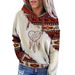 Independent Station Foreign Trade Top 2026 Autumn Winter New European And American Women's Western Ethnic Style Printed_ecoleips.com