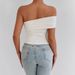 Women's Clothing Fashion One Shoulder One Neck Tops_ecoleips.com