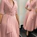 Women's Clothing Autumn And Winter New Ol Fashion Suit Collar Pleated Waist Large Size Dress_ecoleips.com