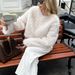 Women's Clothing Faux Fur Long Sleeve Coat For Women, Trendy Oversized Streetwear Jacket, Soft And Cozy Winter Outerwear, Elegant Beige Short Coat_ecoleips.com