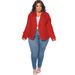 N7899 Cross-border Plus-size Women's Autumn And Winter Elegant Commuting Solid Color Lapel Long-sleeve Blazer_ecoleips.com