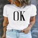 Women's Clothing Ladies Summer T Shirt Printing Fashion Casual Cute Short Sleeve Women's Eye Print Short Sleeve T Shirt_ecoleips.com