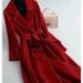 Women's Clothing Woolen Coat Mid Length Elegant Wool Blend Coat - Double-Faced Fleece, Warm & Stylish Mid-Length Outerwear For Autumn & Winter_ecoleips.com