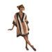 New Women's Super Fairy V-neck Vacation Beach Printed Loose Mid-length Dress_ecoleips.com