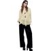 Women's Clothing Winter New Women's Layered Decoration Romantic Style Casual Long Sleeve Shirt Lace Up Top_ecoleips.com