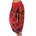 2022 Foreign Trade Wish European And American Multi-color Digital Print Long Wide-leg Casual Harem Pants_ecoleips.com