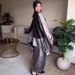 Women's Long Sleeve Maxi Dress - Comfortable Loose Fit Casual Tunic Dress For Autumn, Solid Color Batwing Sleeve Flowy Dress_ecoleips.com