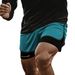 European Size Quick Drying Sports Yoga Ball Shorts Fleece Lined Two Piece Set Summer Casual Fitness Running_ecoleips.com