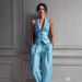 Women's Sexy V Neck Button Up Vest Two Piece Set Casual Fashion_ecoleips.com