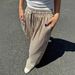 Aria Basics 2025 European And American Cross-border New Striped Wide-leg With Drawstring Pockets, Casual Long Pants,_ecoleips.com