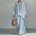 New Women's 3D Printed Wide Leg Pants Set European American Style Loose Fit Summer Fashion Vacation Two-Piece Outfit Hot Selling_ecoleips.com
