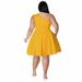 plus Size Women's Sleeveless Dress Multi Color European And American Style Full Skirt Summer Regular Thickness_ecoleips.com