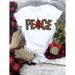New Clothing: Ladies' Tops With Christmas Tree, Santa Claus, And Letter Prints, Cute Women's T-shirts_ecoleips.com