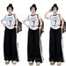 Women's Summer Fashion Set Short Sleeved Straight Leg Wide Leg Pants Loose Casual Two Piece Outfit_ecoleips.com