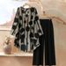Women's Casual 2-Piece Lounge Set, Soft 3d Print T-Shirt & Wide Leg Pants, Loose Fit Comfort Outfit For Home Travel_ecoleips.com