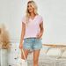 Women's Clothing Casual Bat Sleeve V Neck Ladies Shirt Female_ecoleips.com