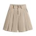 Women's Clothing Large Size Fat Mm Suit Shorts Women Spring And Summer New High Waist A Line Casual Bottoming Outer Wear Wide Leg Hot Pants_ecoleips.com