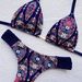 Women's Sexy Beach Swimwear Braided Print Bikini Swimsuit_ecoleips.com