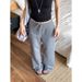 2026 Polka Dot Straight-Leg Sports Pants, Fashionable, Cool, High-Waisted, Draped, Thin Wide-Leg Pants_ecoleips.com