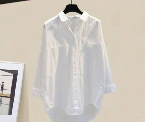 Women's Clothing White Shirt Retro Design Niche Spring And Autumn Small Fresh Regular Sleeve Top_ecoleips.com