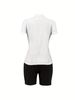 Summer Women's Casual Fashion Graphic Letter Print Loose T-shirt+shorts Two-piece Sportswear Suitable For Daily Wear-60_ecoleips.com
