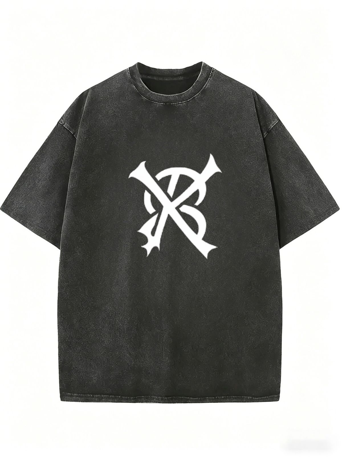 Women's Retro Vintage Wash Tee, Loose Fit Streetwear Daily Wear Top_ecoleips.com