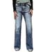 Women's Washed Stretch mid Rise Casual Straight Leg Jeans Versatile Fashionable Cotton Denim for Spring/Autumn Summer_ecoleips.com