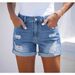 Women's Clothing Jeans High Waist Comfortable Slim Fit Fashionable Straight Casual Denim Shorts_ecoleips.com