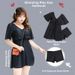 Women's Two Piece Swimsuit plus Size Slimming Conceals Belly Conservative Suitable for Hot Springs And Vacations_ecoleips.com