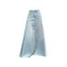 High-Waisted Slimming Denim Midi Skirt Korean Style Washed Frayed A-Line Long Skirt for Women Summer 2026 Versatile_ecoleips.com