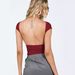 Cross-border European And American Summer Sexy Half-high Collar Cutout Backless Cropped Breathable Slim-fit Women's_ecoleips.com