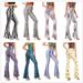 Aria Basics 8241 European And American Trendy Tight-Fitting Printed Flared Women's Casual Pants Directly From Manufacturer_ecoleips.com