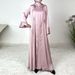 Women's Clothing Women’s Elegant Long Dress Set – High-Waist A-Line Robe With Glossy Trim (S-XXL, Luxe Polyester Blend, Boho & Evening Wear)_ecoleips.com