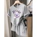 Women's Summer Running Outfit Set | Breathable Short Sleeve Top & Loose Shorts (Trendy, Comfortable & Youthful Style)_ecoleips.com
