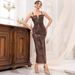 Women's Clothing Party Long Sequin Dress Sexy Evening Dress_ecoleips.com