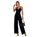 CY901910 Women's Sleeveless Wide-Leg Jumpsuit, Solid Color Stretchy Tank Romper For Casual And Dressy Occasions_ecoleips.com