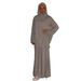 Modest Abaya Dress Elegant Modest Dress Set – Round Neck Hijab Tunic & Pencil Skirt With Stretch Polyester For Sophisticated Women_ecoleips.com