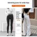 Women's High-Waisted Wide Leg Jeans White Loose Fit Slim Straight Leg Drape Detail Early Autumn Style for Petite Figures_ecoleips.com