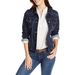 Women's Slim Fit Denim Jacket - Stretch Cotton Casual Coat (Blue/Black/Light Blue/Dark Blue), S-3XL_ecoleips.com