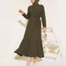 Women's Clothing Long Skirt Middle East Autumn And Winter New Texture Solid Color Long Fashion Dress_ecoleips.com