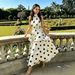 New 2026 Polka Dot Print Halter Neck Sleeveless Top And Cake Skirt Set for Women European American Cross Border Independent Websites_ecoleips.com