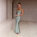 Women's Clothing Spring And Summer New Sling Deep V Neck Slim Urban Fashion Solid Color Dress_ecoleips.com
