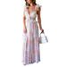 2024 European And American Foreign Trade Women's Clothing Cross-border Summer Fashion Floral French Retro Waist-exposed_ecoleips.com