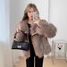 Big Lapel Fox Fur Coat Women's New Fur Integrated Fashion Fur Coat_ecoleips.com