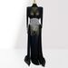 Crystal-Embellished Bandage Dress With Sheer Cape – Sexy Strapless Gown For Club Parties & Stage Performances_ecoleips.com