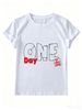 Women’s Fashion Graphic Tee, Round Neck Short Sleeve Casual Top For Everyday Street Style_ecoleips.com