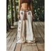Women's Literary Retro Ramie Wide Leg Trousers Autumn Winter Linen Casual Versatile Style Sand Washed_ecoleips.com